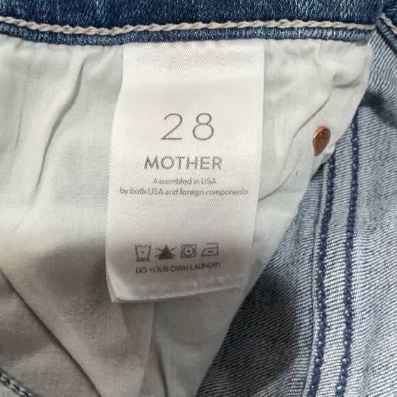 Mother Jeans We The Animals The Mid Rise Dazzler Ankle Fray Jeans Size 28 - Picture 8 of 11